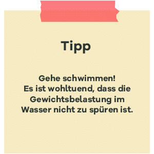 Tipp zur SSW 26: Schwimmen